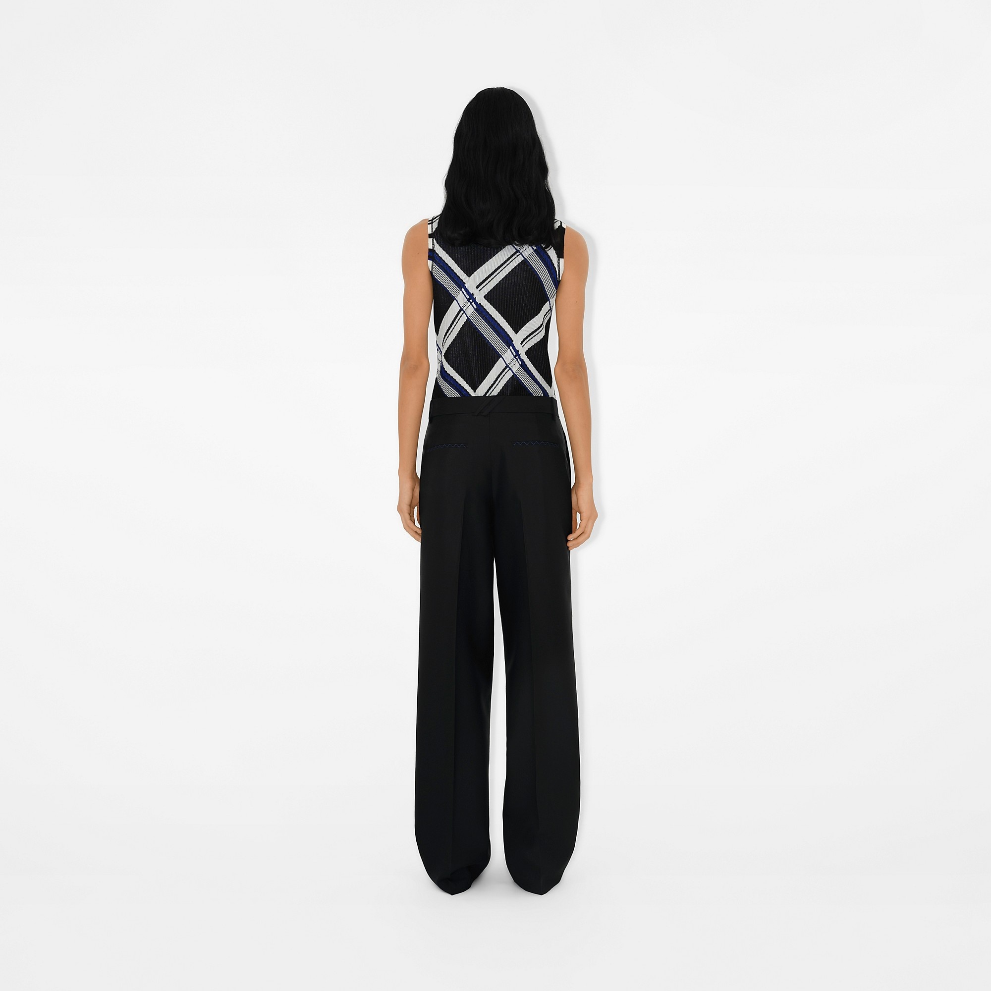 Check Silk Vest - 4