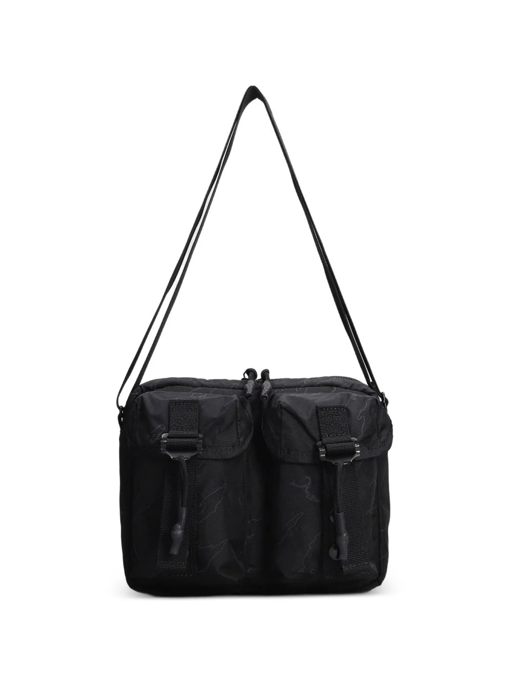 A.L.I.C.E embroidered buckle-fastening shoulder bag - 1