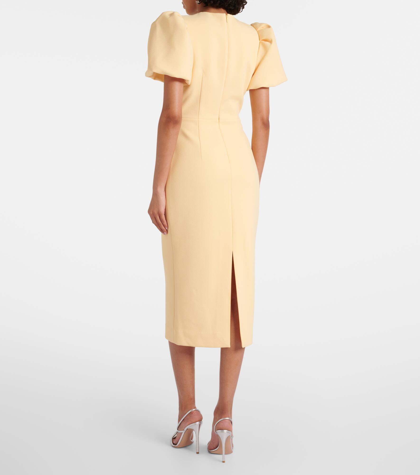 Annabelle bow-detail crêpe midi dress - 3