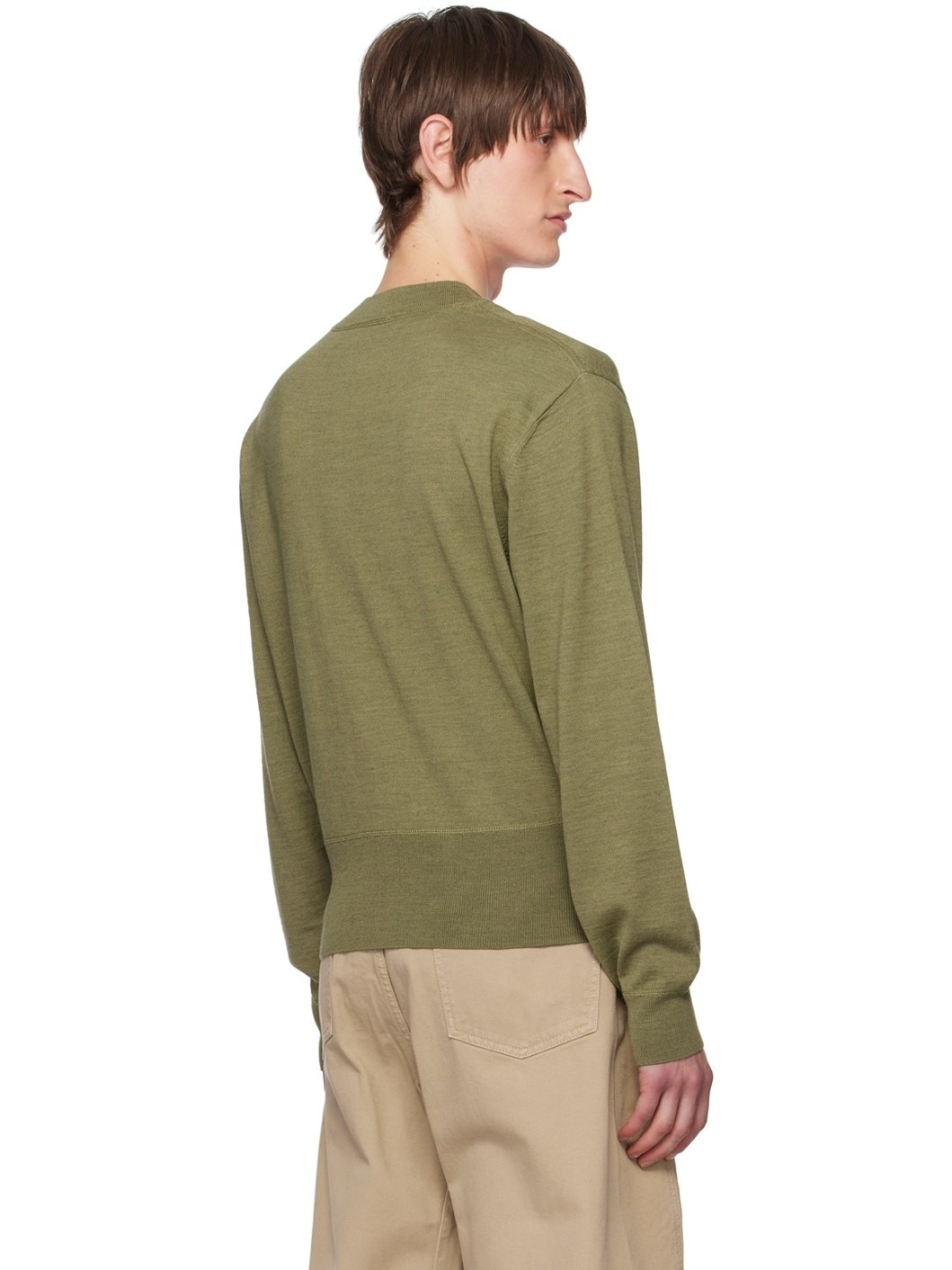 Green Mock Neck Sweater - 3