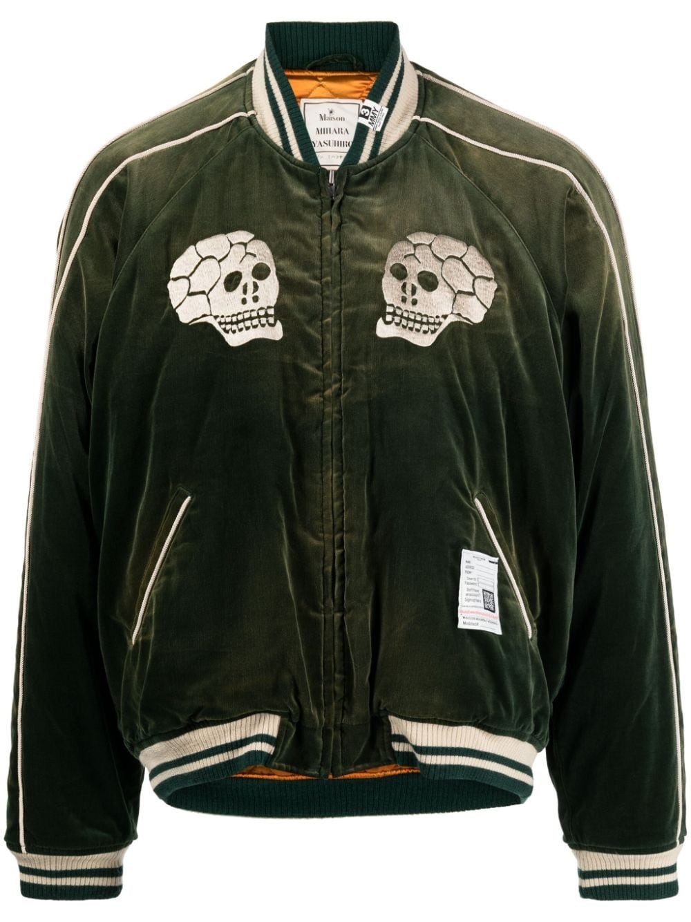 Souvenir velvet bomber jacket - 1