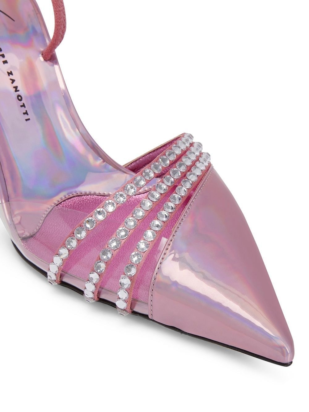 Claralie rhinestone-embellished 70mm pumps - 4