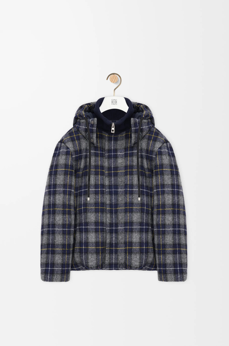 Puffer jacket in wool 1