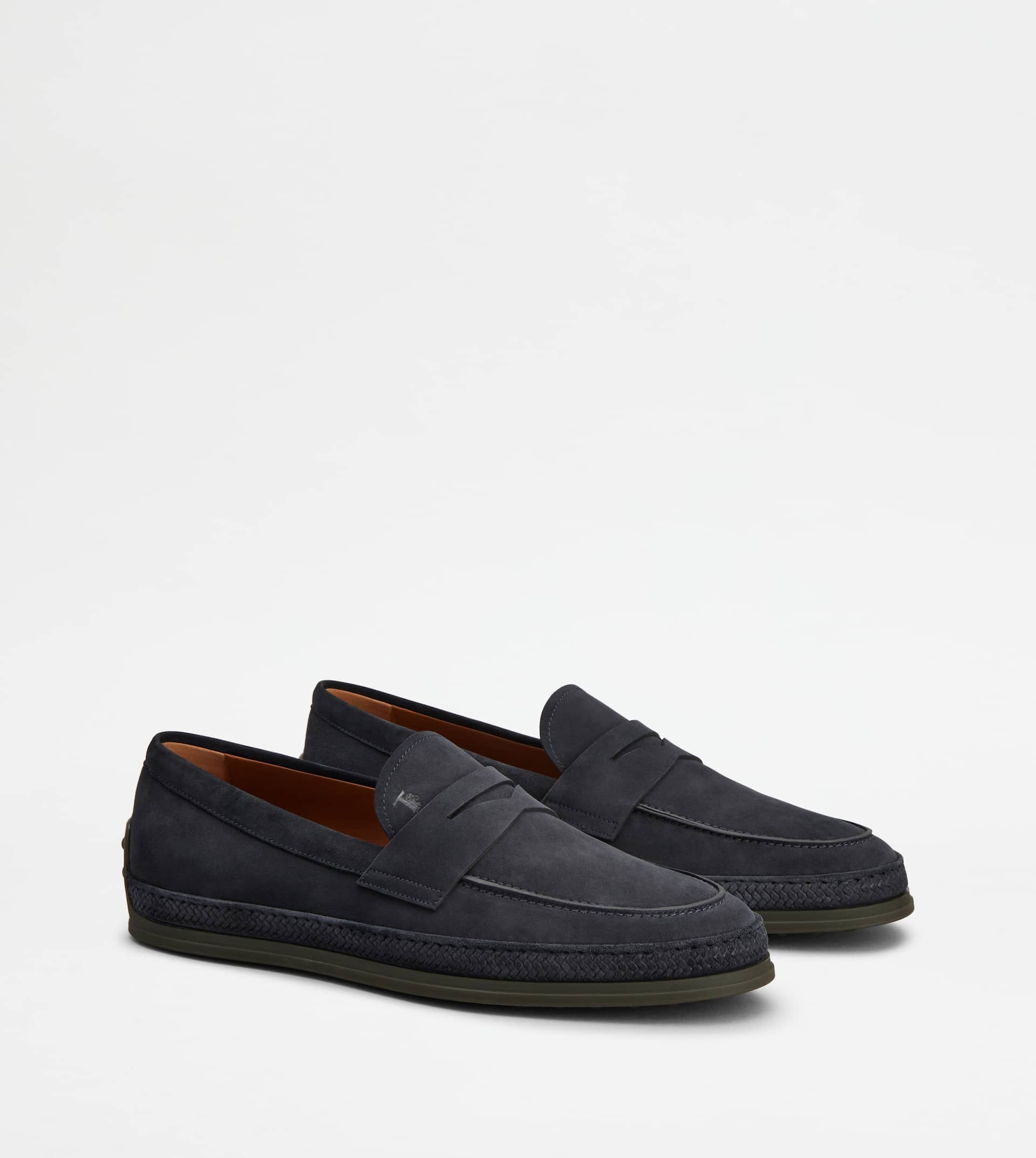 LOAFERS IN SUEDE - BLUE - 2