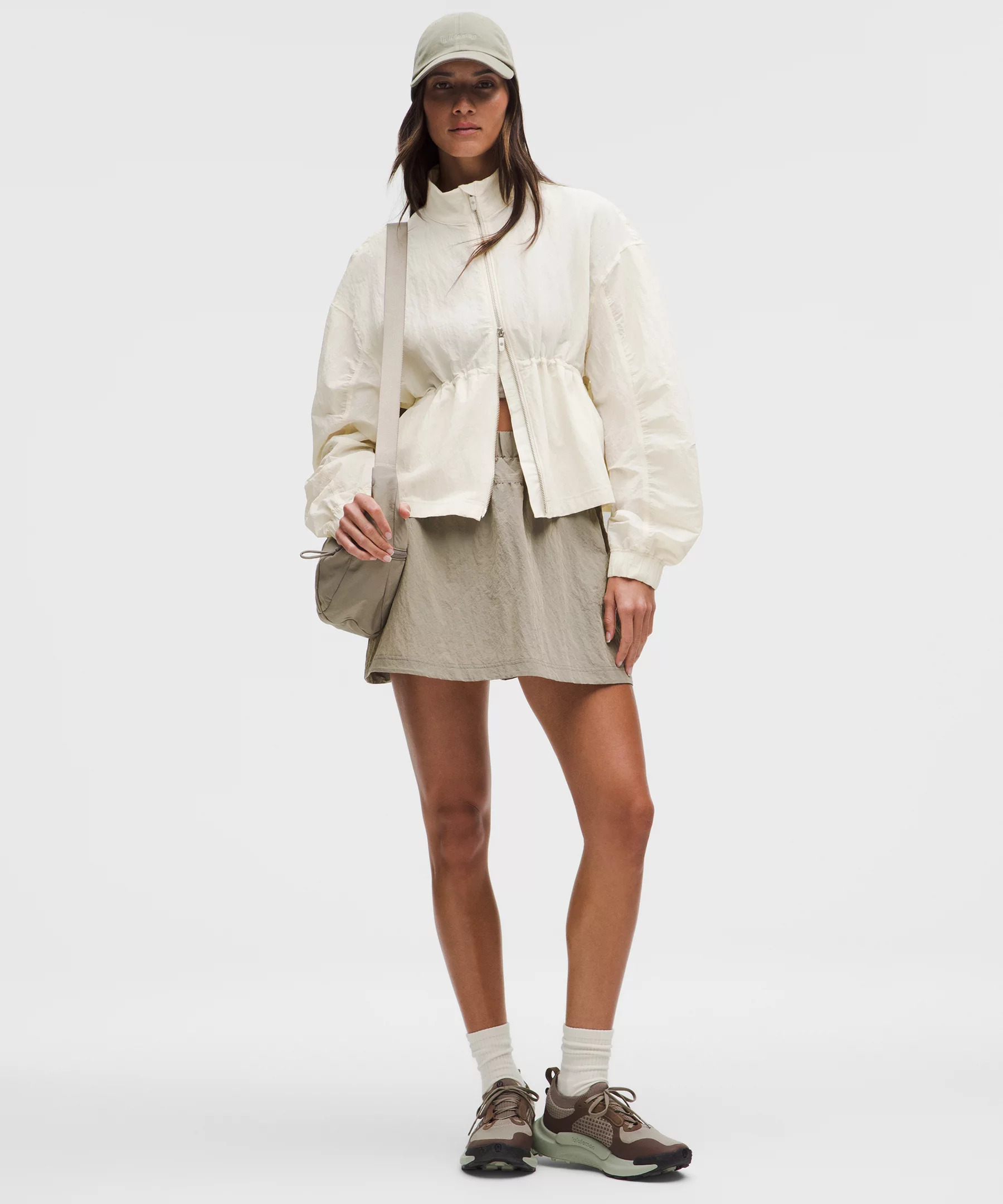 Crinkle Nylon Cinchable Jacket - 2