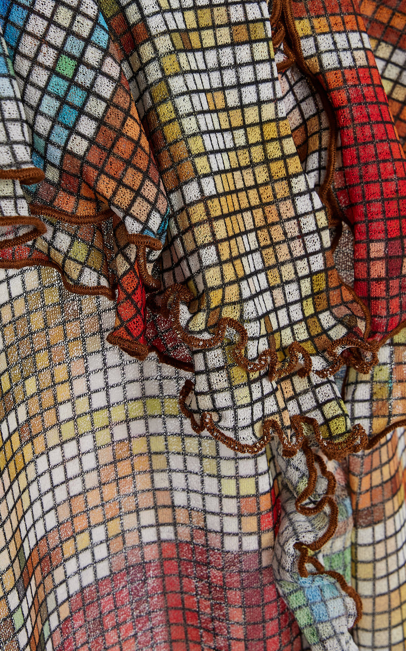 Exclusive Chilas Ruffled Crepe Maxi Dress multi 5