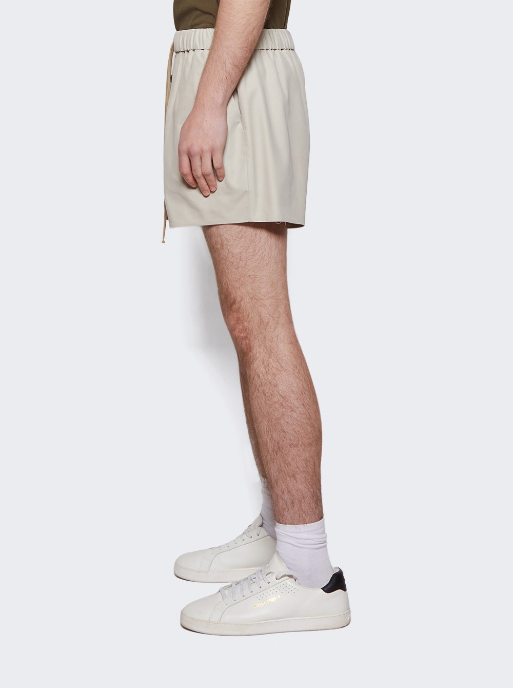 Eternal Wool Nylon Shorts Cement - 4