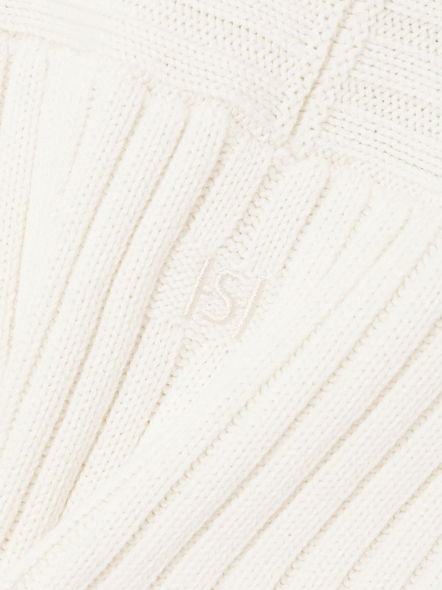 Chester ribbed cotton-blend sweater Ivory - 5