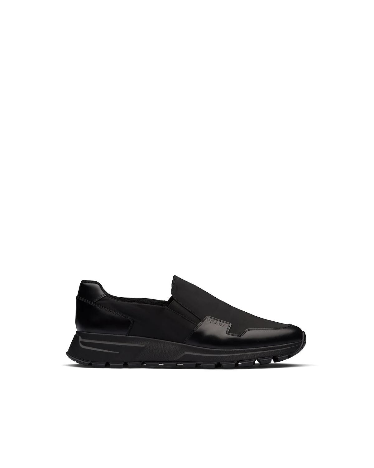 Prax 01 Leather And Technical Fabric Slip-On Sneakers - 2