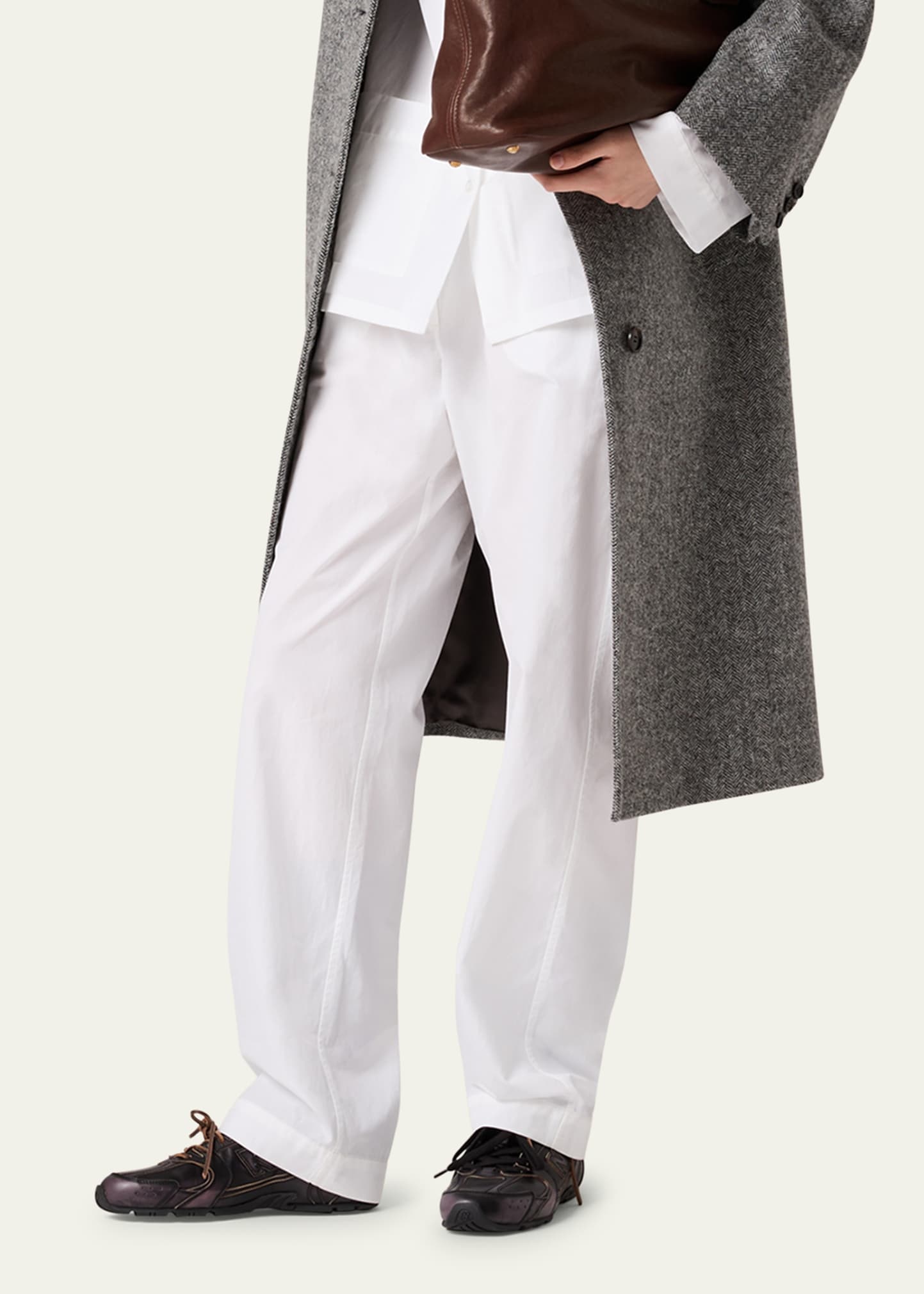 Straight Leg Poplin Pajama Pants - 4
