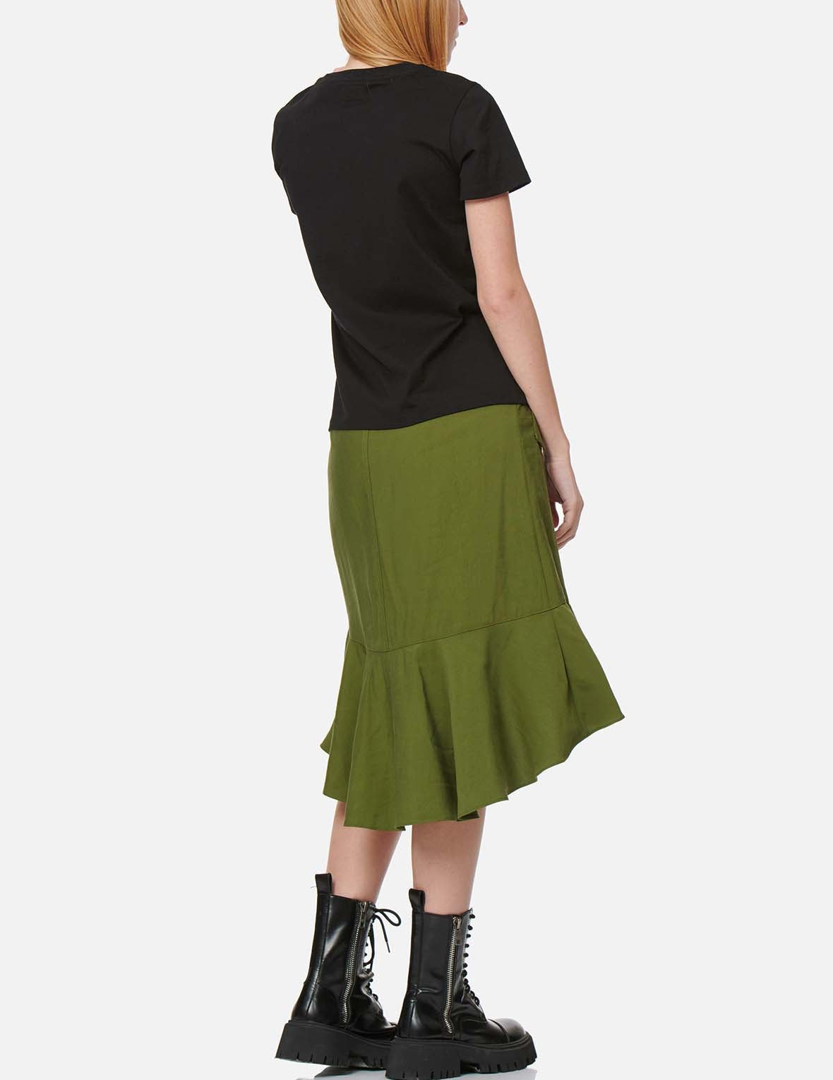 Asymmetric Ruffle Skirt - 6