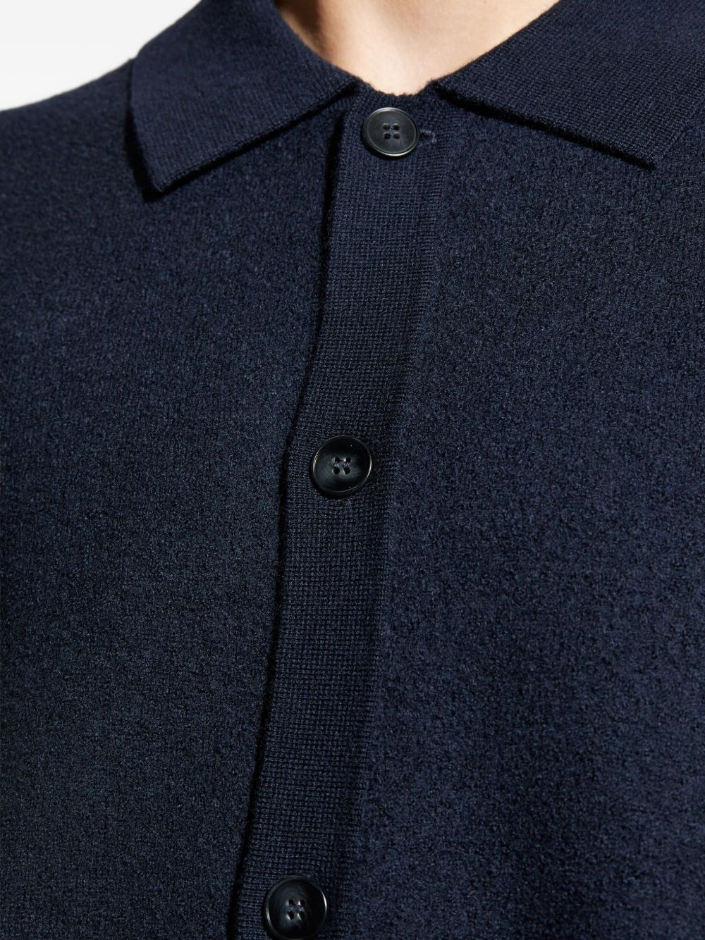 polo-neck button cardigan - 5