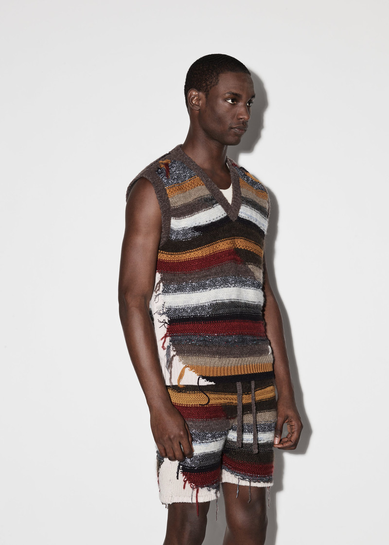 AMIRI MULTICOLOR STRIPE GILET outlook