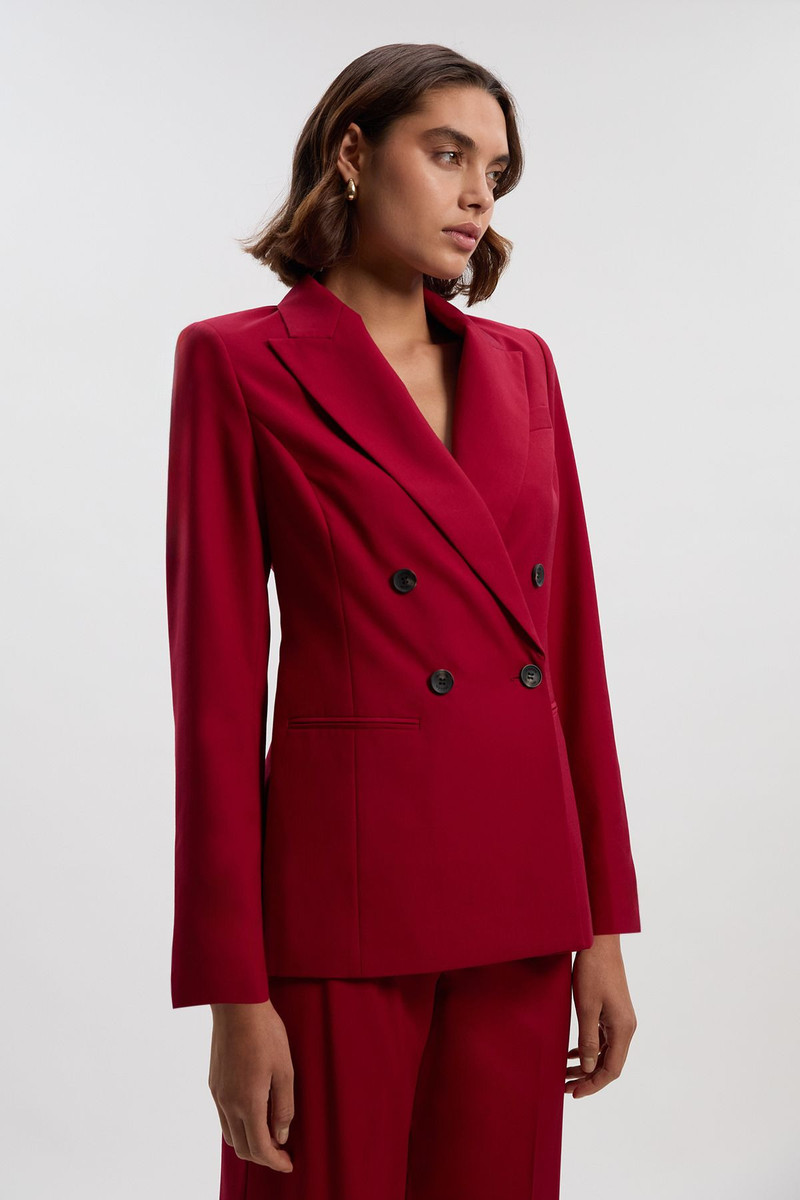Polished Double Breasted Tailored Blazer 1