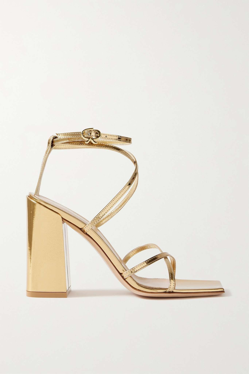 Metal 95 metallic patent-leather sandals 1