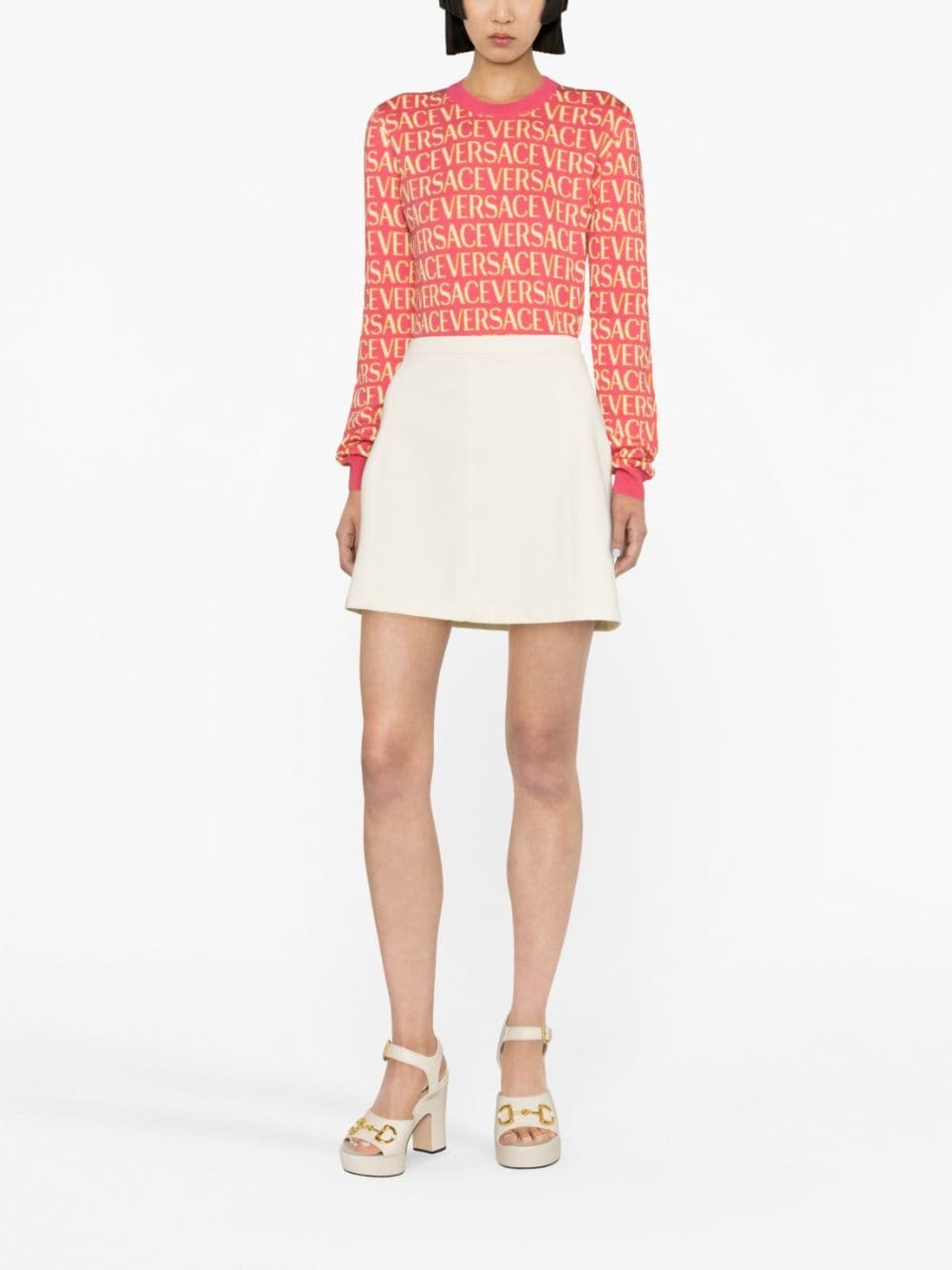 Versace Allover knitted top - 2