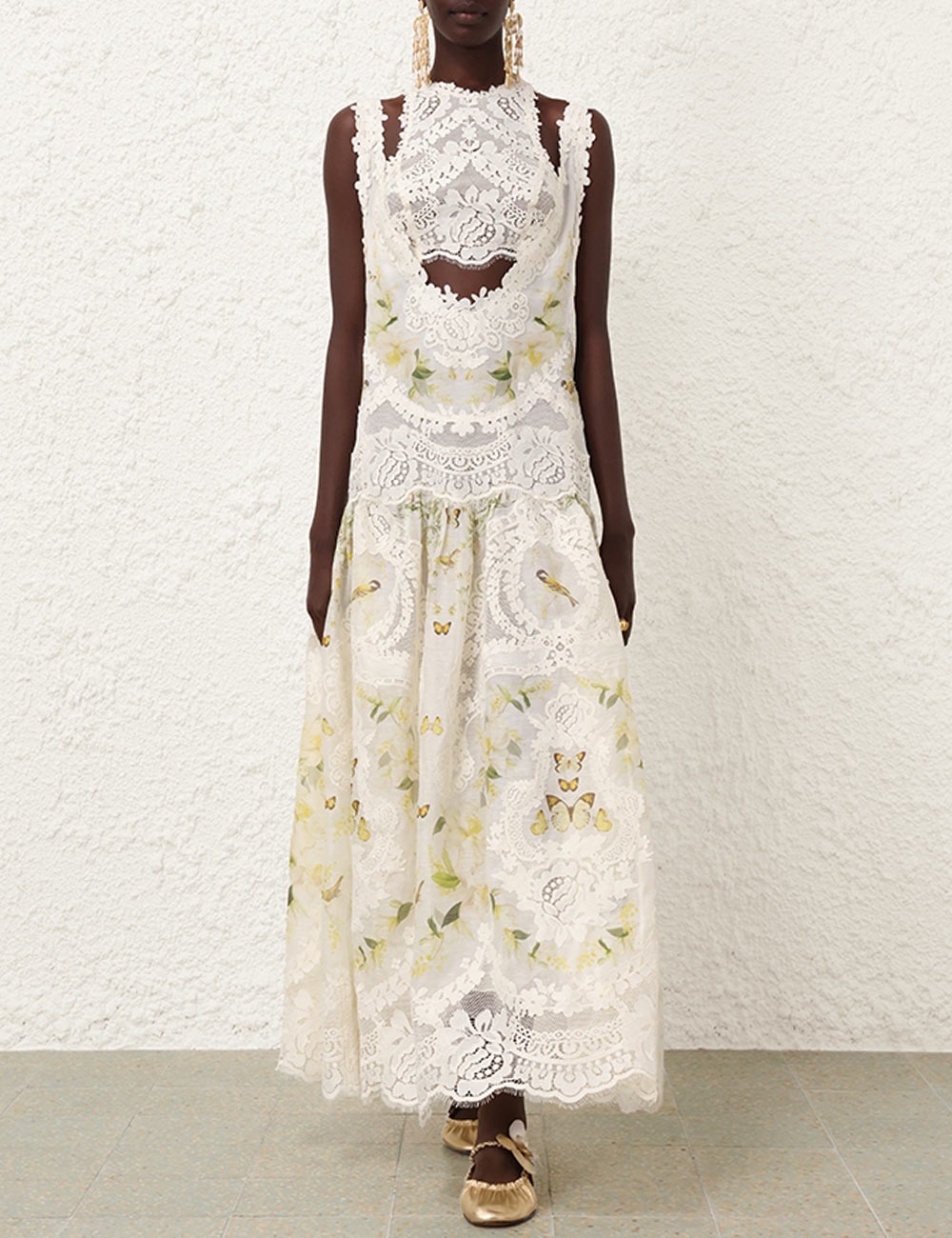 HARMONY LACE PATCH GOWN - 2