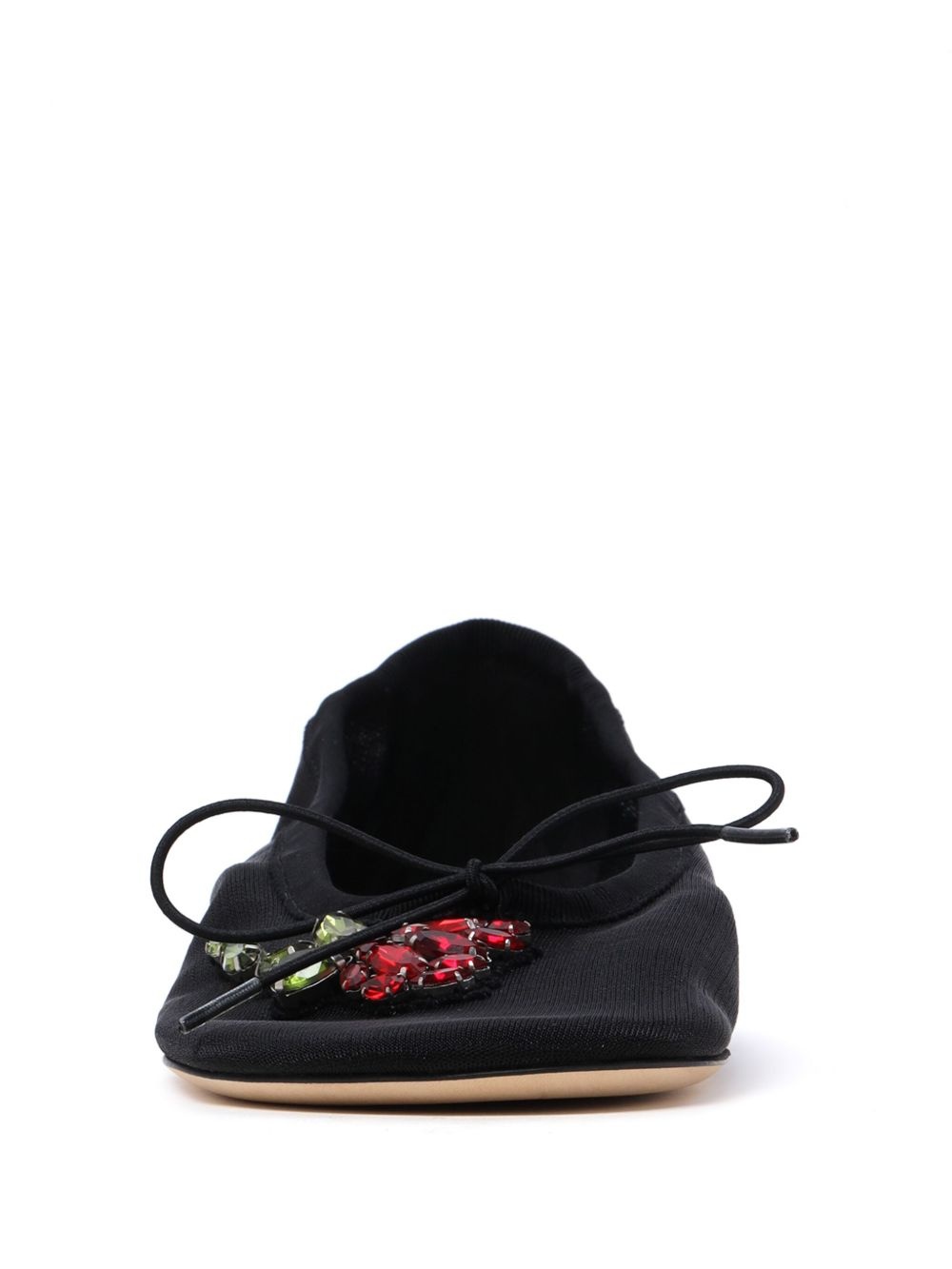 crystal-embellished ballet flats - 3