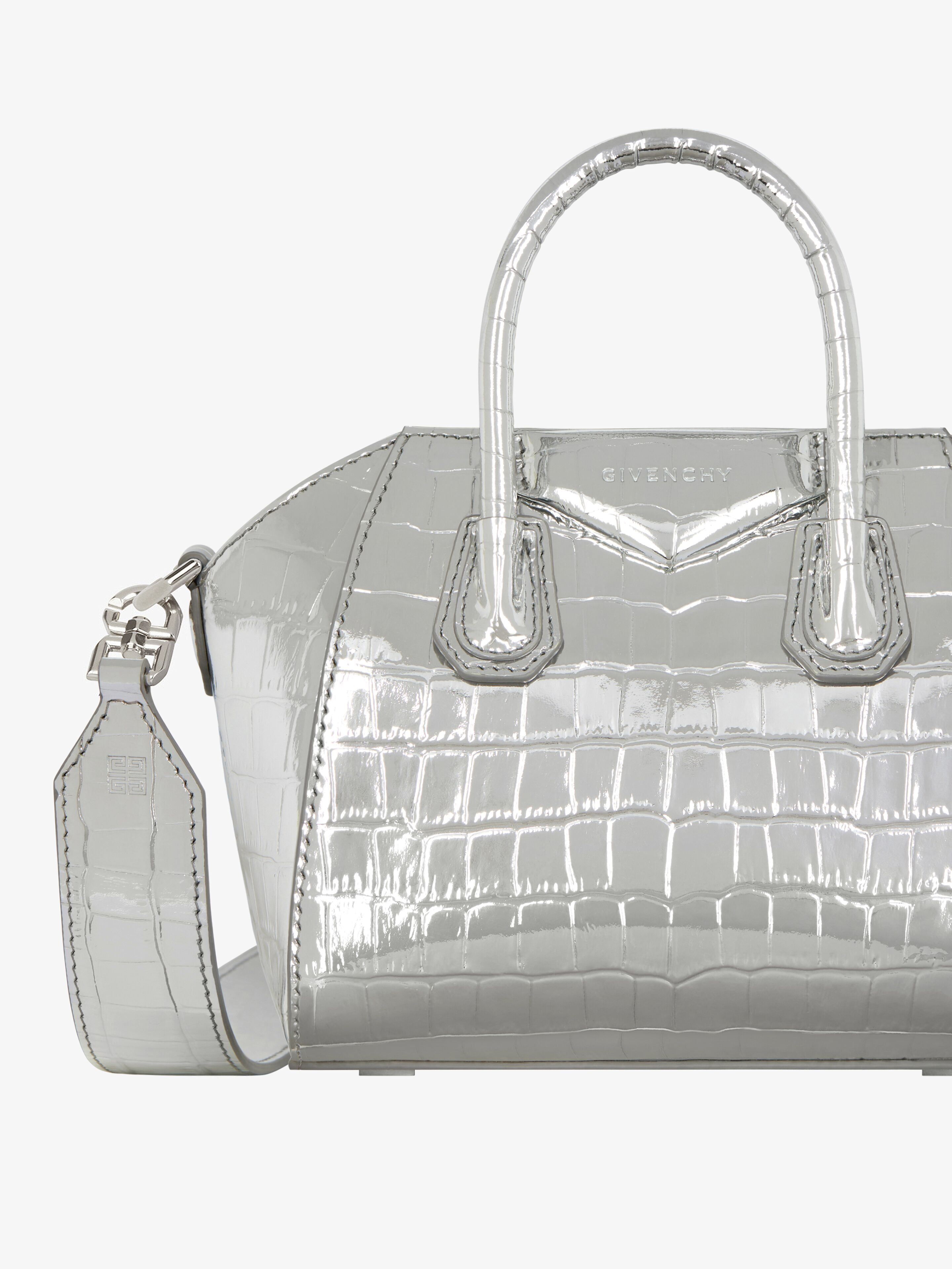 ANTIGONA TOY BAG IN CROCODILE EFFECT LEATHER - 7