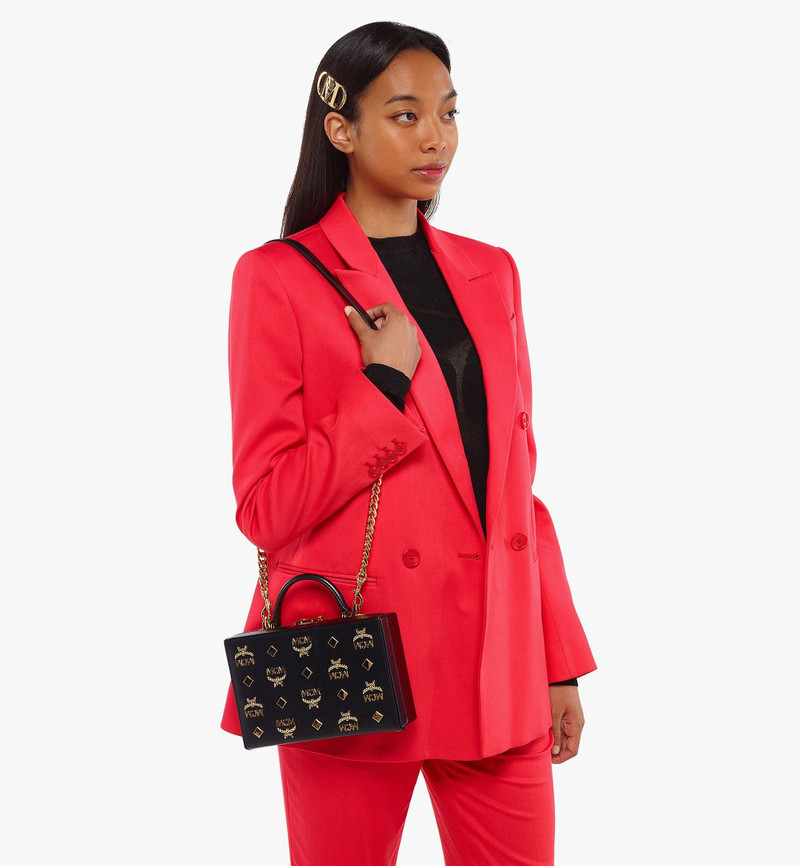 MCM Berlin Crossbody in Gold Monogram Leather outlook