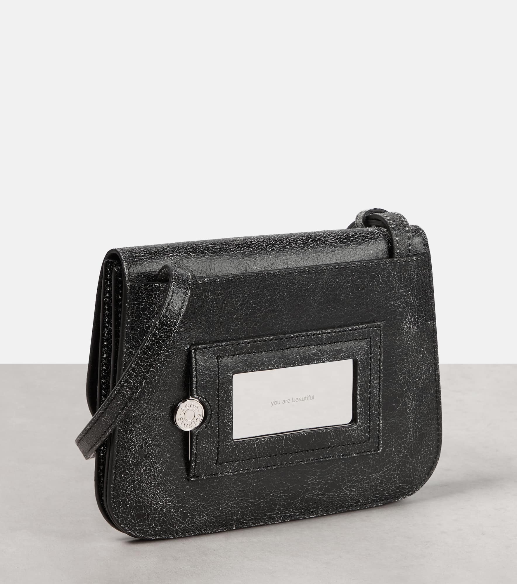 Platt leather crossbody bag - 4