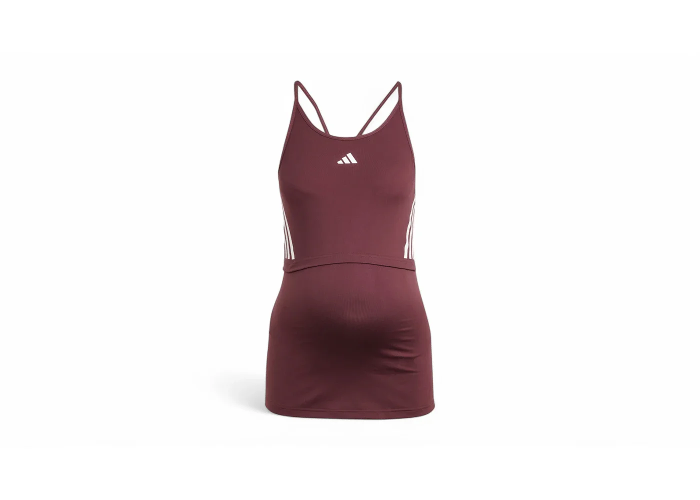 adidas Women's Maternity Tank Top Aurora Ruby/Brown - 1