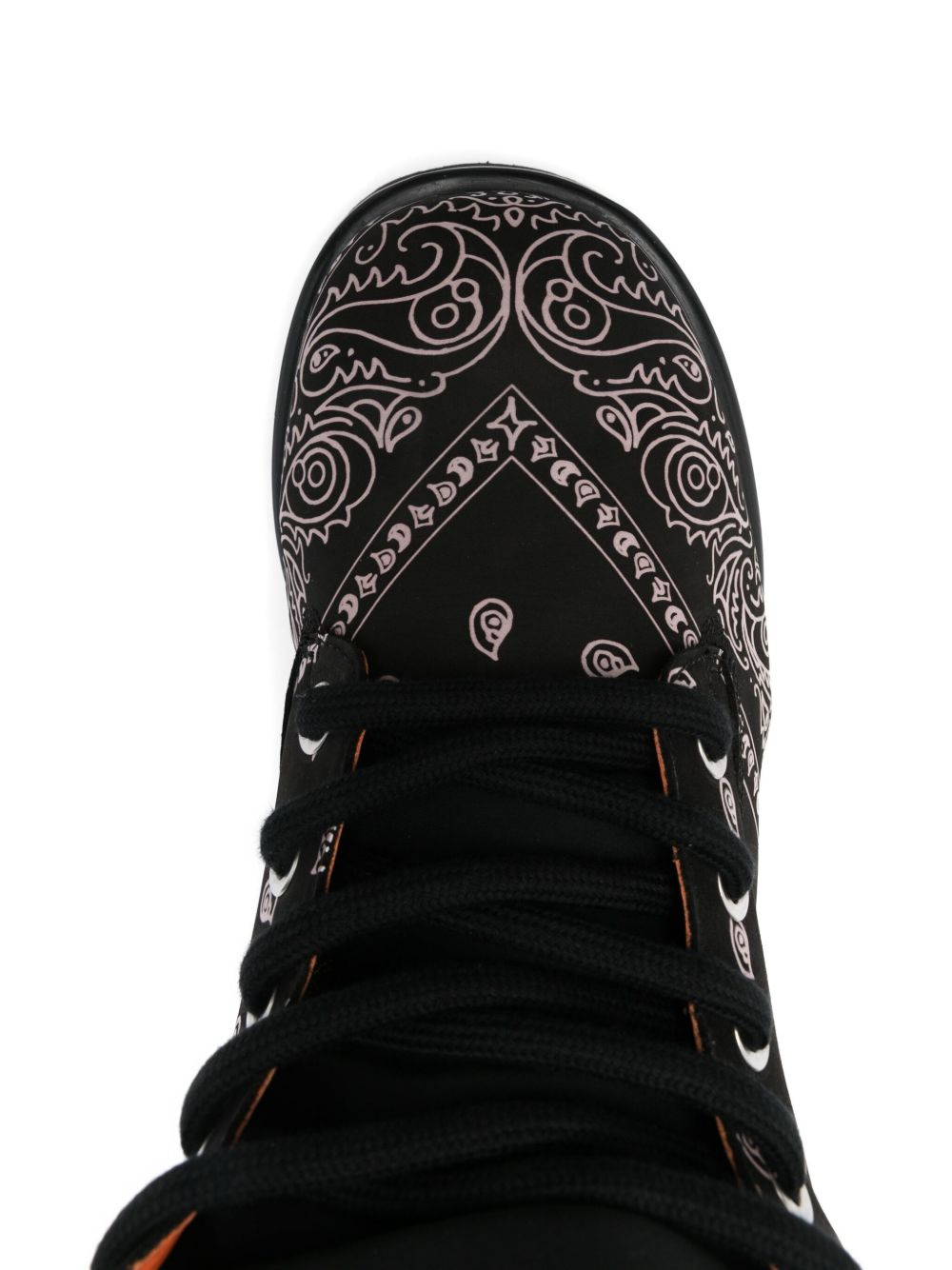 bandana-print high top sneakers - 4