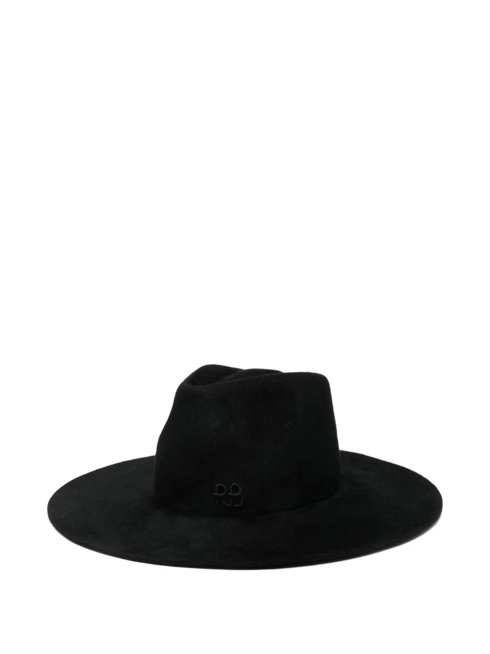 faux-pearls embellished fedora hat - 1