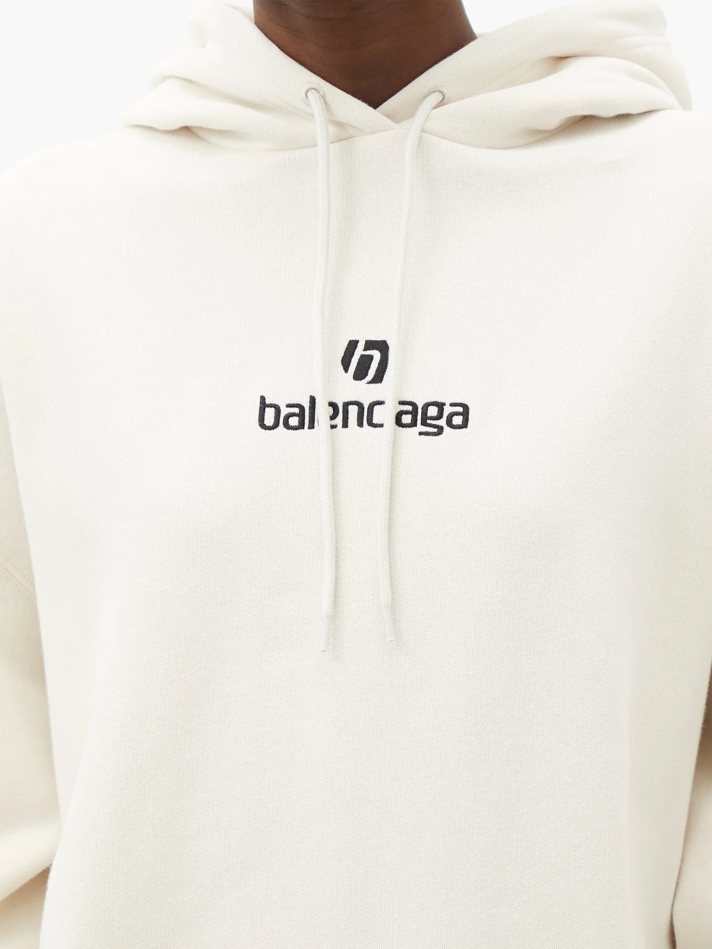 Logo-embroidered cotton-jersey hooded sweatshirt - 4