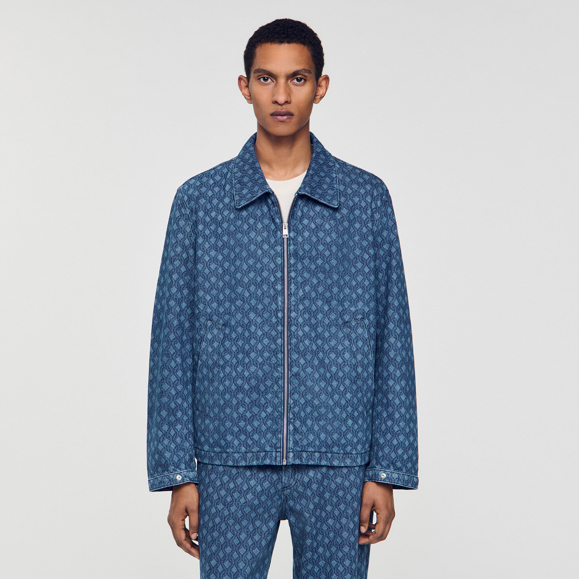 ROPE MOTIF DENIM JACKET - 4