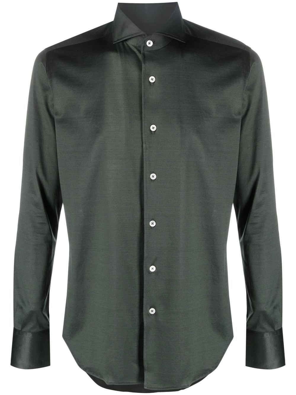 long-sleeve spread-collar shirt - 1