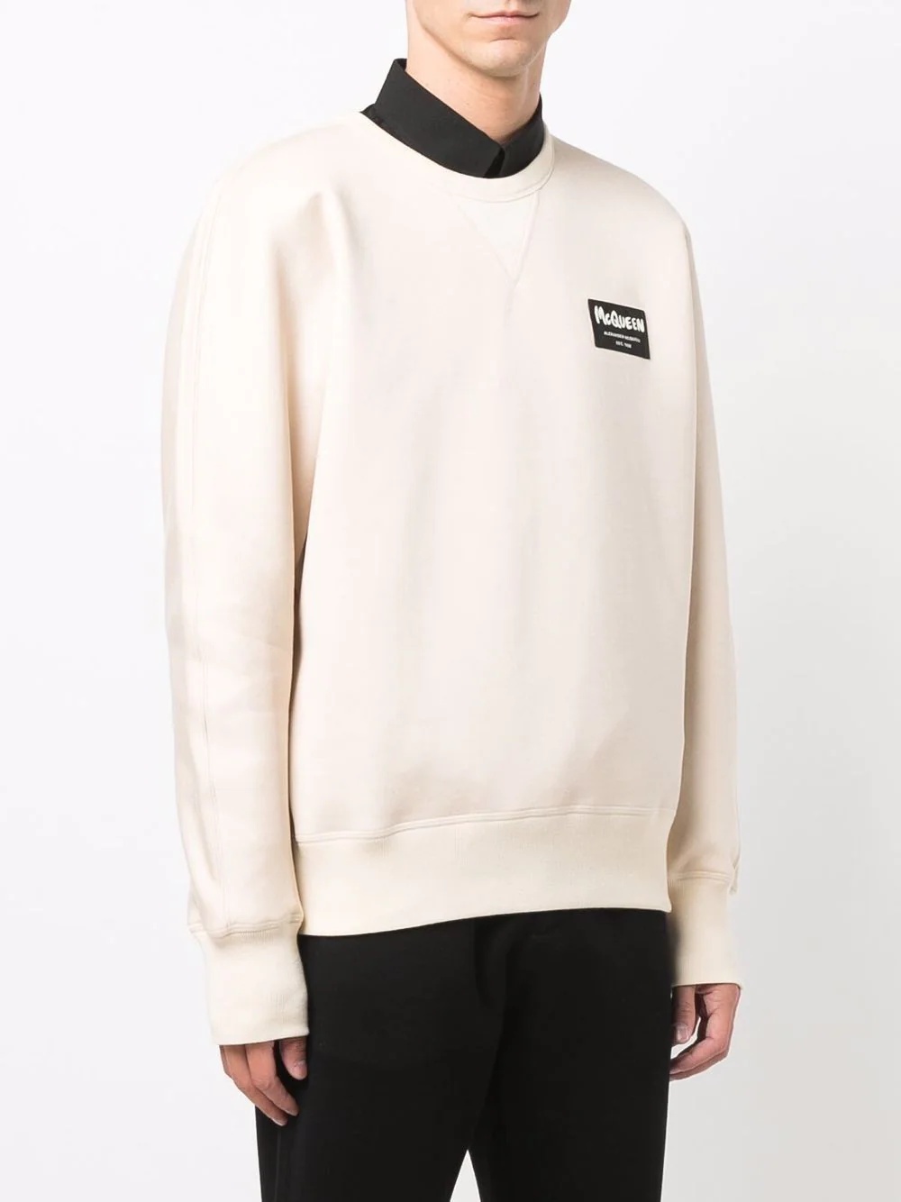 logo-patch sweatshirt - 3