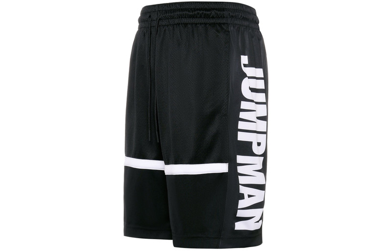 Jordan Air Jordan Jumpman Basketball shorts 'Black White side logo' BQ8796-010 outlook