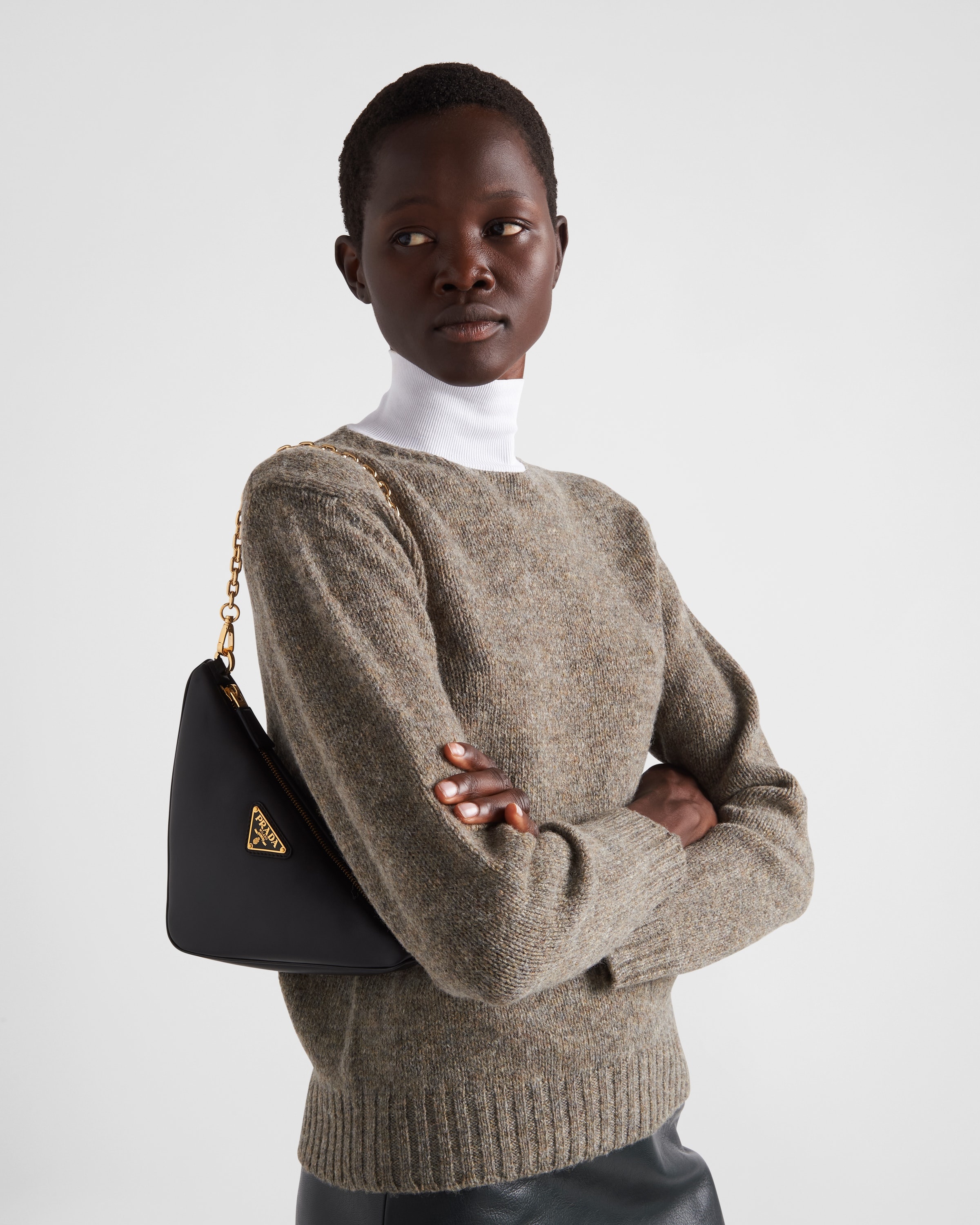 Prada Symbole leather and fabric mini bag - 9