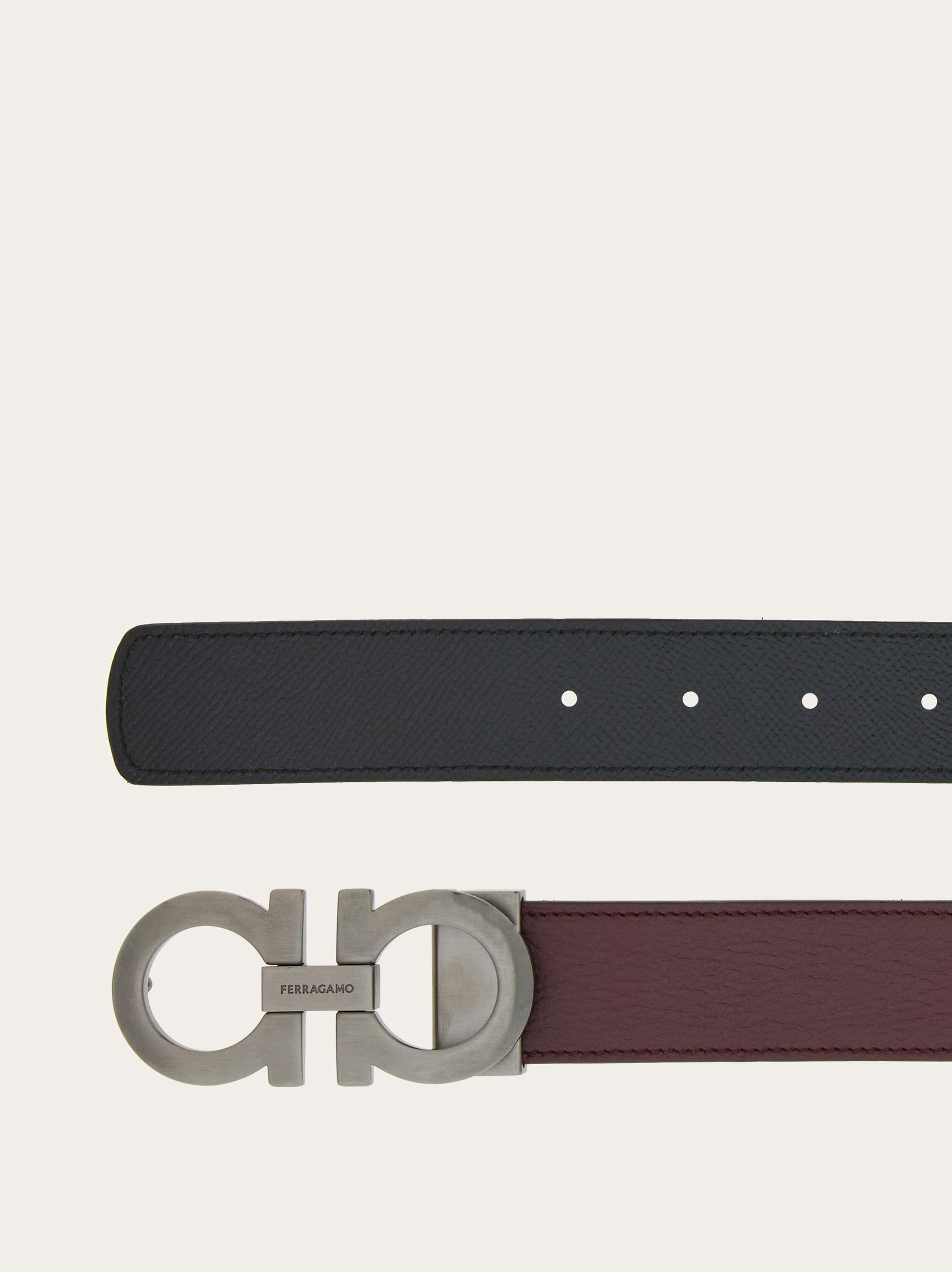 Reversible and adjustable Gancini belt - 2