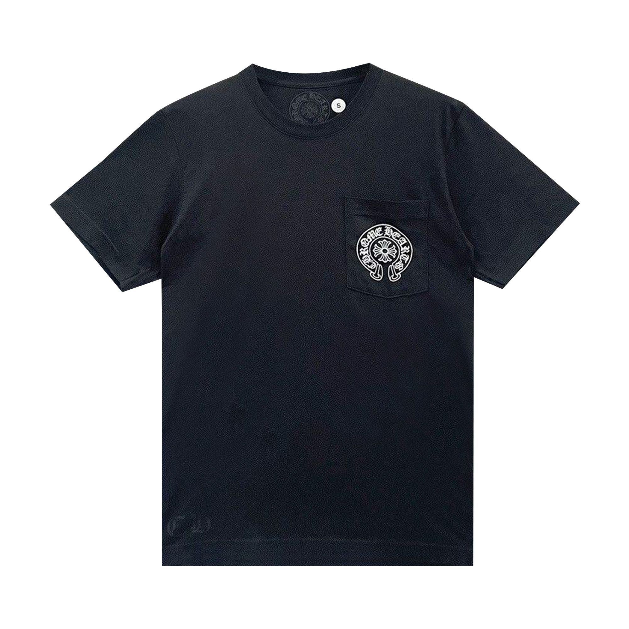 Chrome Hearts Las Vegas Exclusive Horseshoe Logo Pocket T-Shirt 'Black' - 1