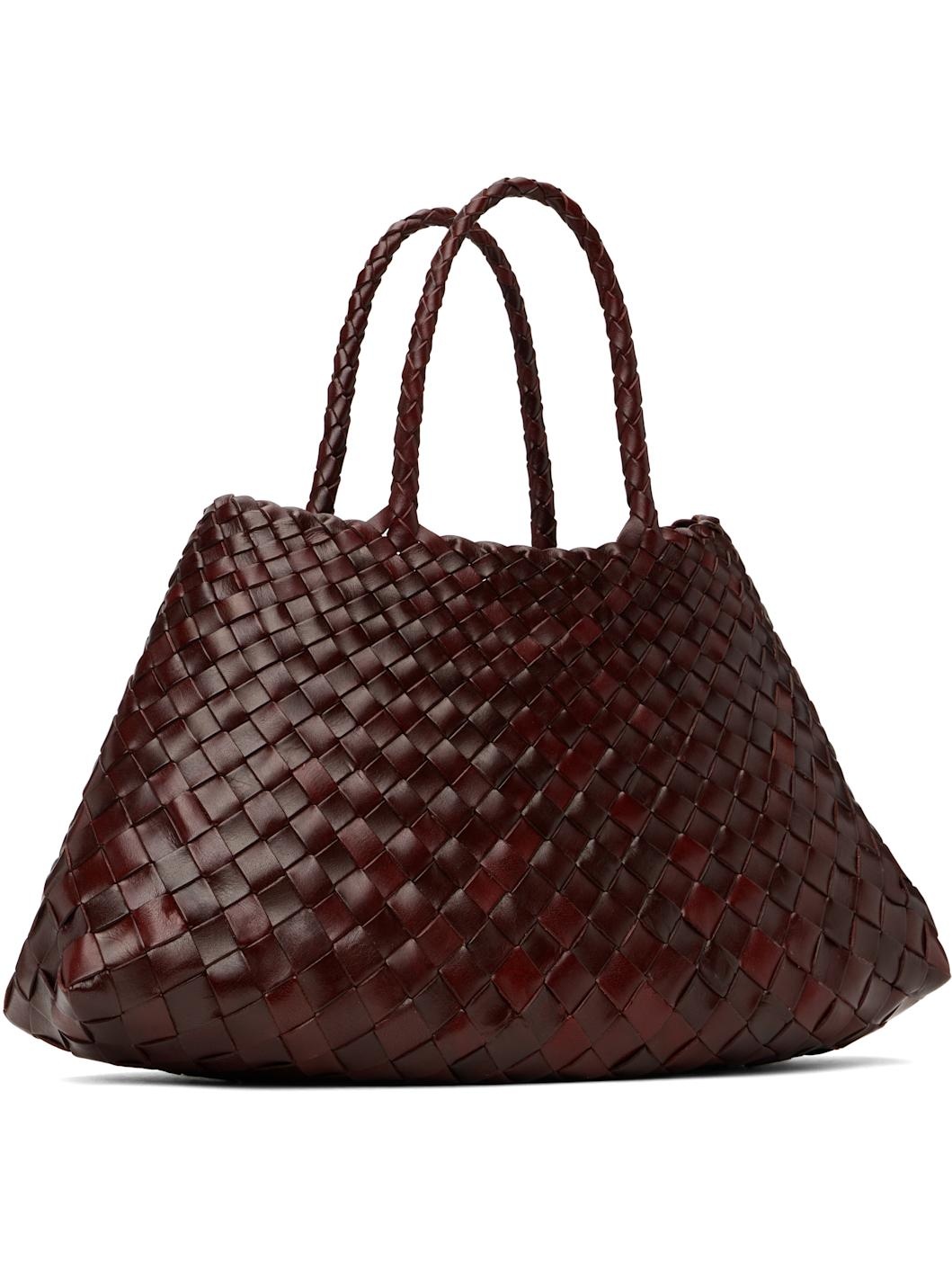 Burgundy Santa Croce Small Tote - 3