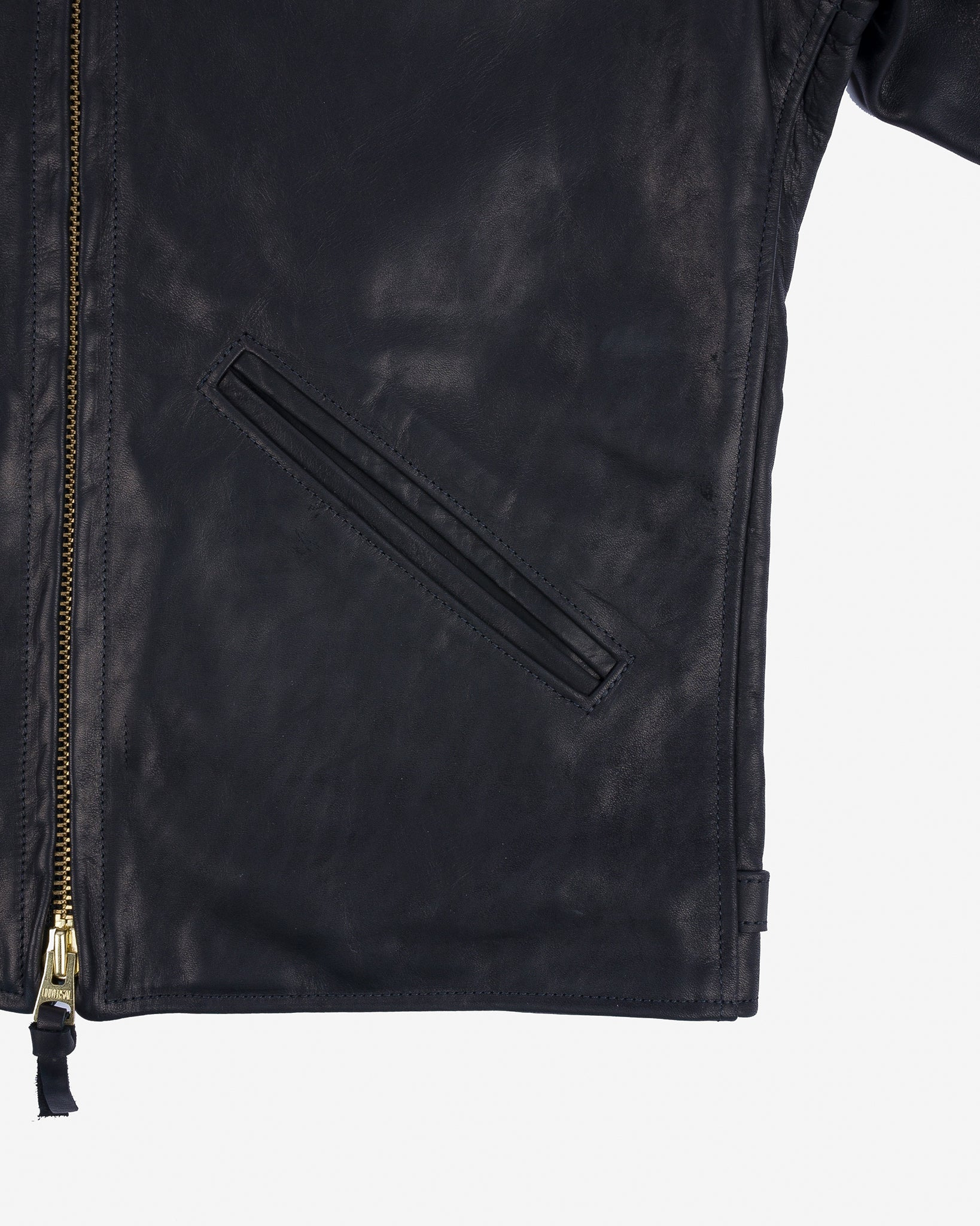 IHSB-SAV-BLK Iron Heart x Simmons Bilt Horsehide Savannah Jacket - Black - 12