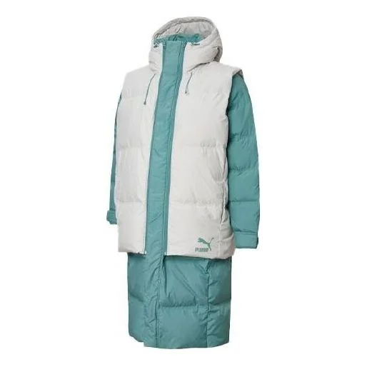 PUMA Layer Down Jacket 'Teal White' 598317-94 - 1