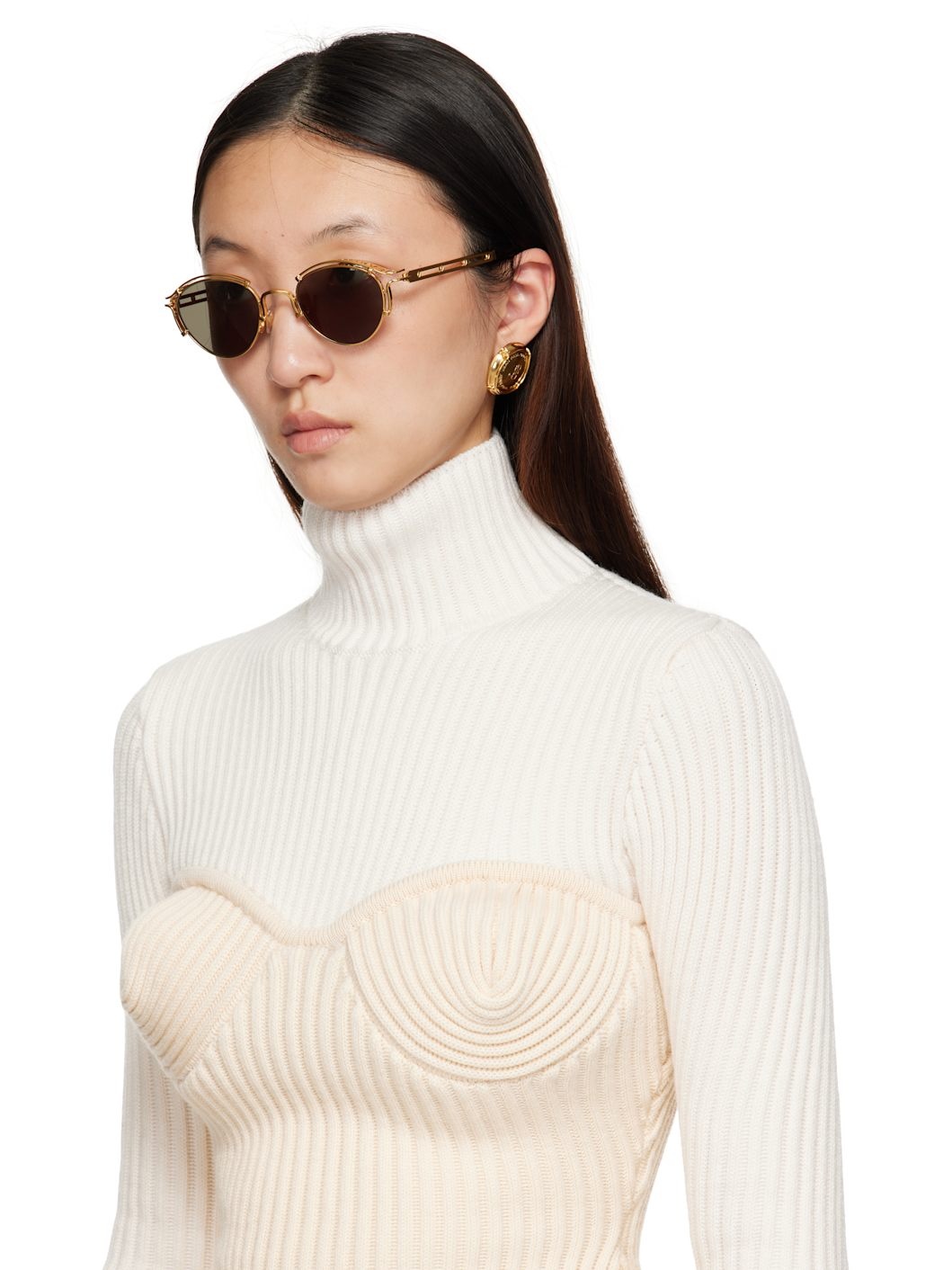 Gold 'The 56-5102' Sunglasses - 4
