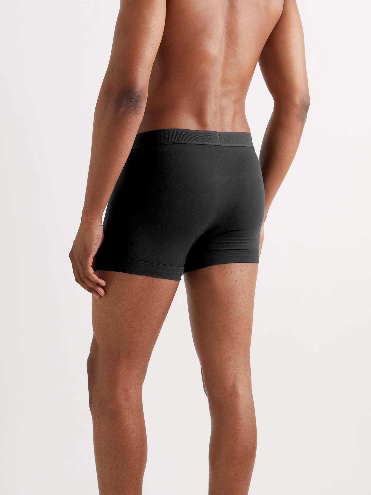 Two-Pack Mélange Stretch-Cotton Boxer Briefs - 6