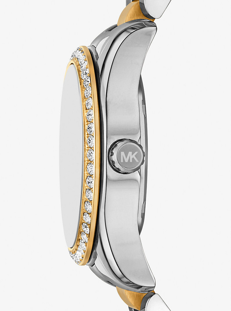 MICHAEL KORS Mini Lexington Pavé Two-Tone Watch outlook