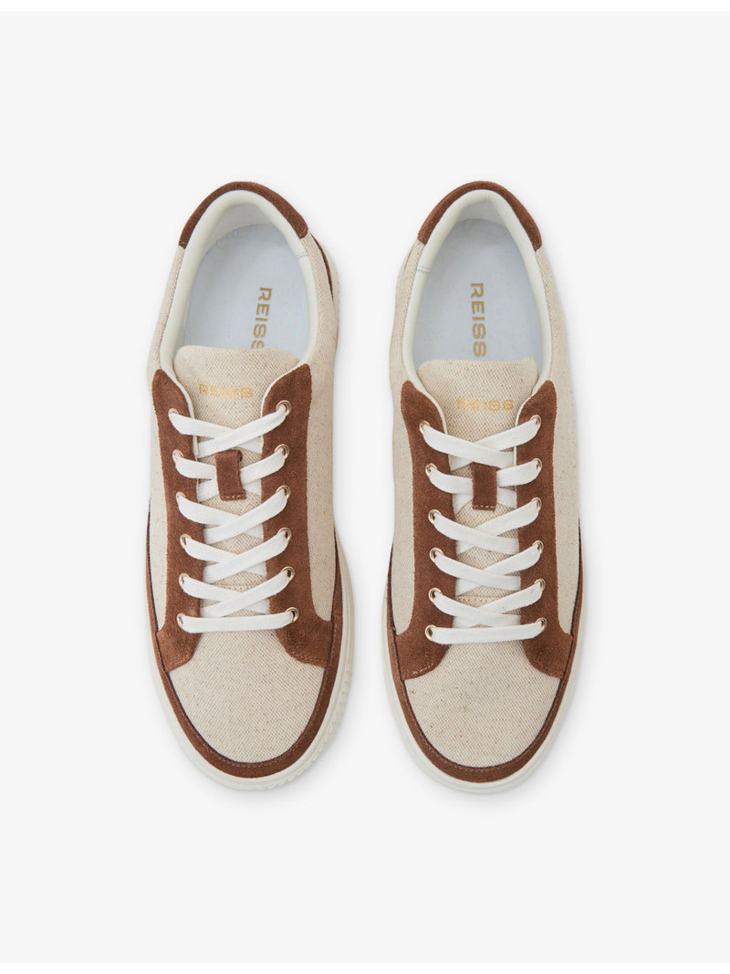 Leanne Suede and Cotton Trainers 3