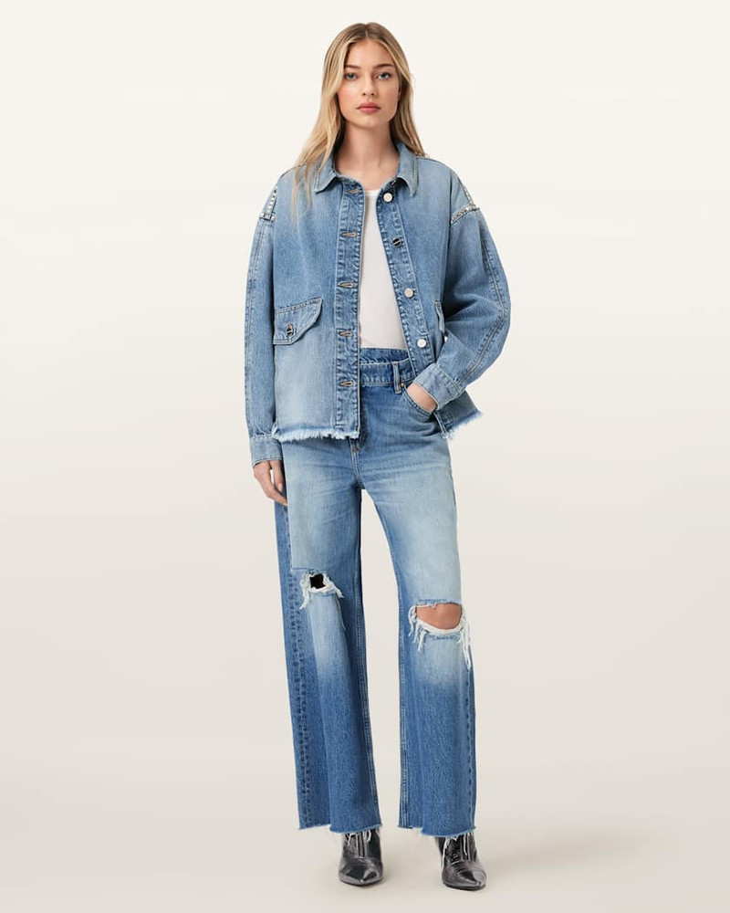 HETTIE OVERSIZED STUD SHACKET 4