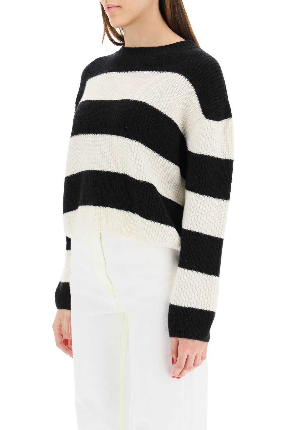 STRIPED BOXY SWEATER - 5