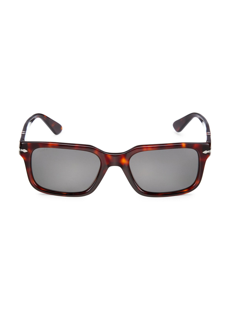 Men's 53MM Wayfarer Sunglasses - Dark Havana 1