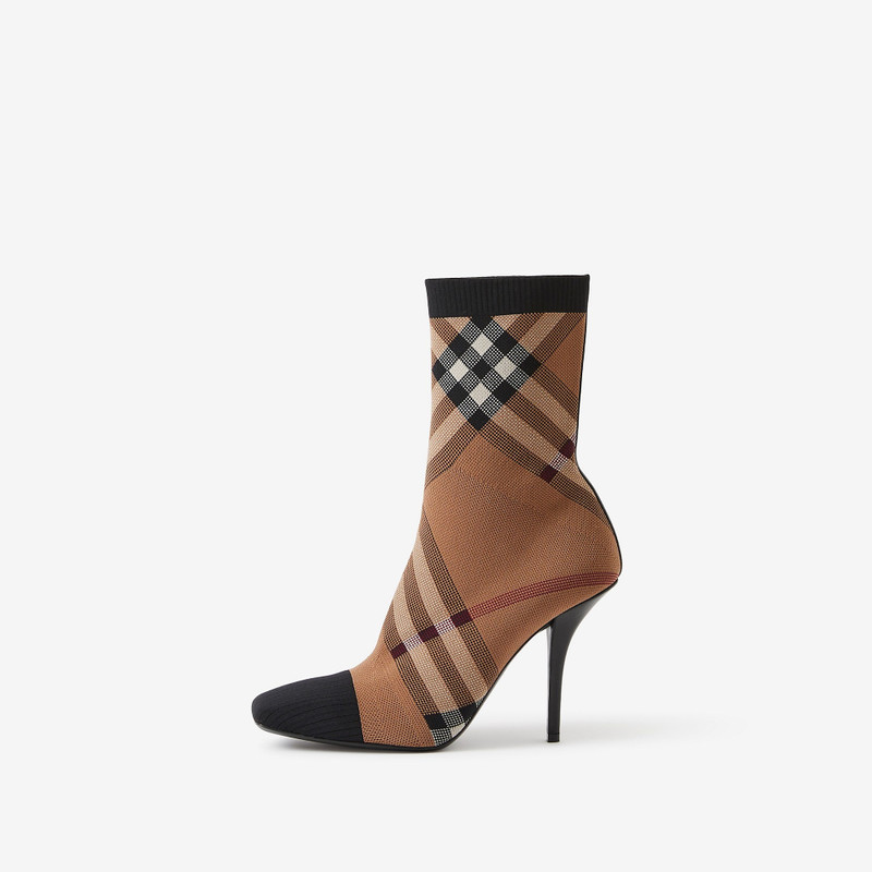 Knitted Check Sock Boots 5