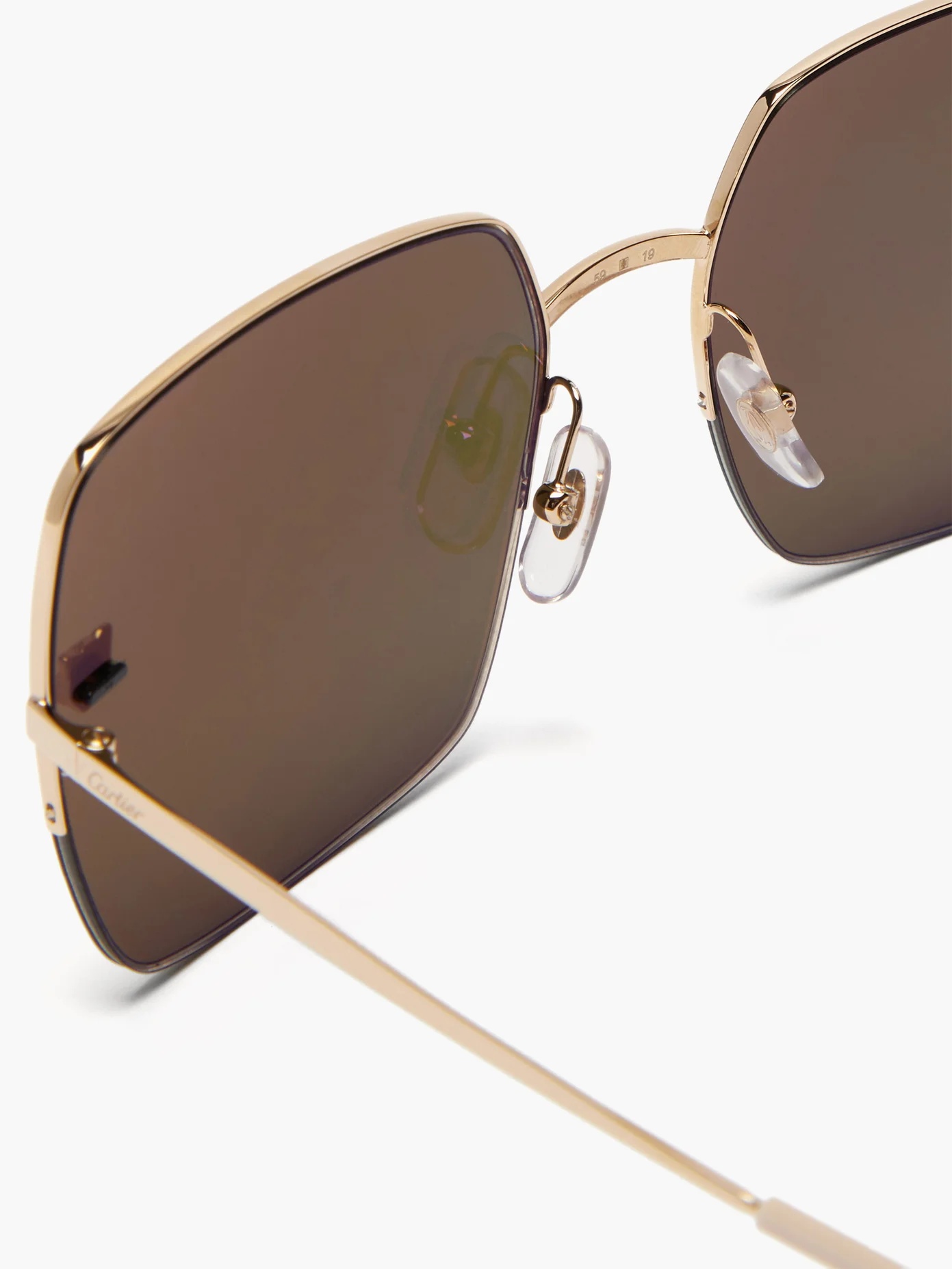 Panthère de Cartier square metal sunglasses - 2