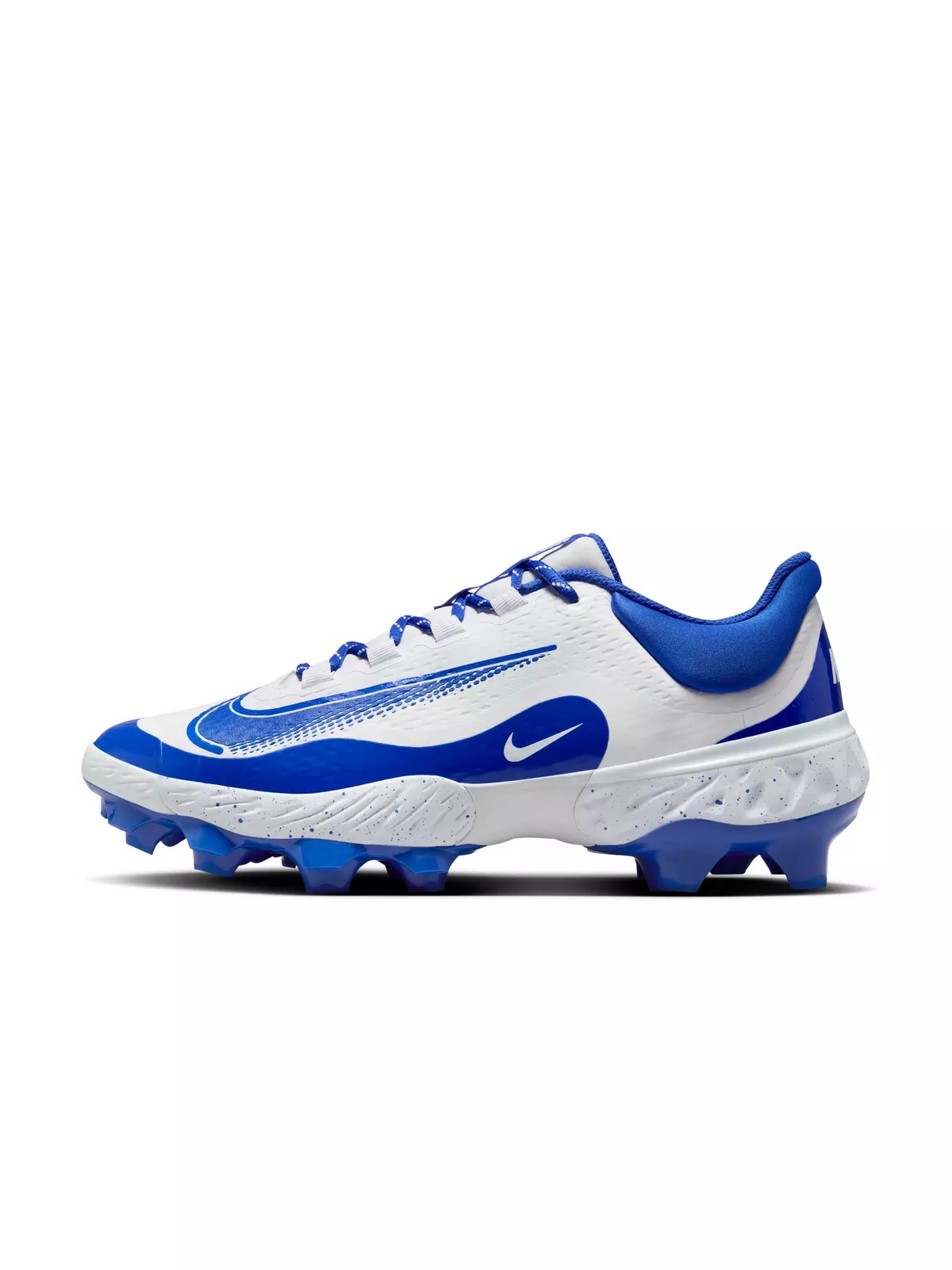 Alpha Huarache Elite 4 Low MCS "White/Hyper Royal" Men's Baseball Cleat - 2