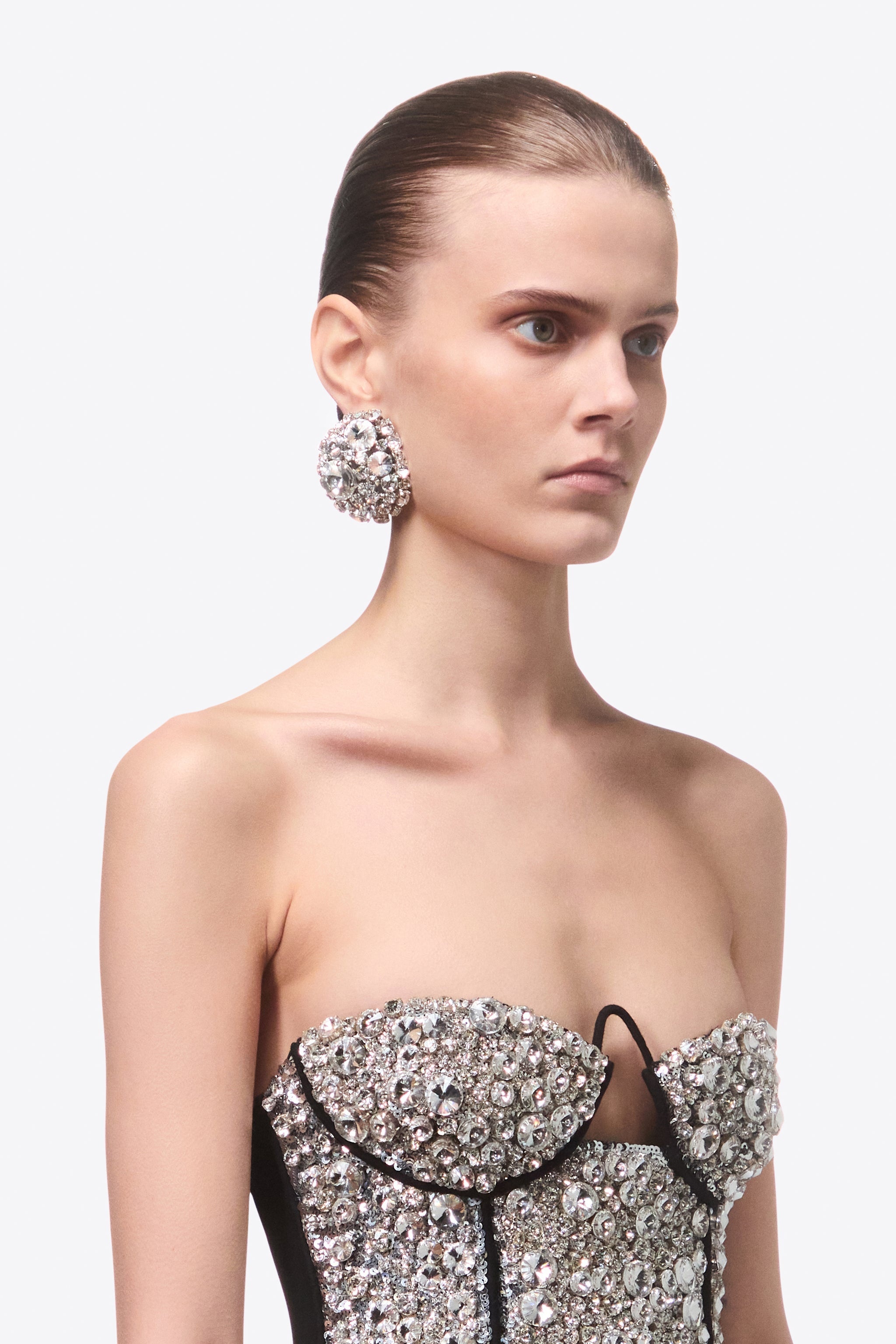 CRYSTAL CLUSTER EARRINGS - 2